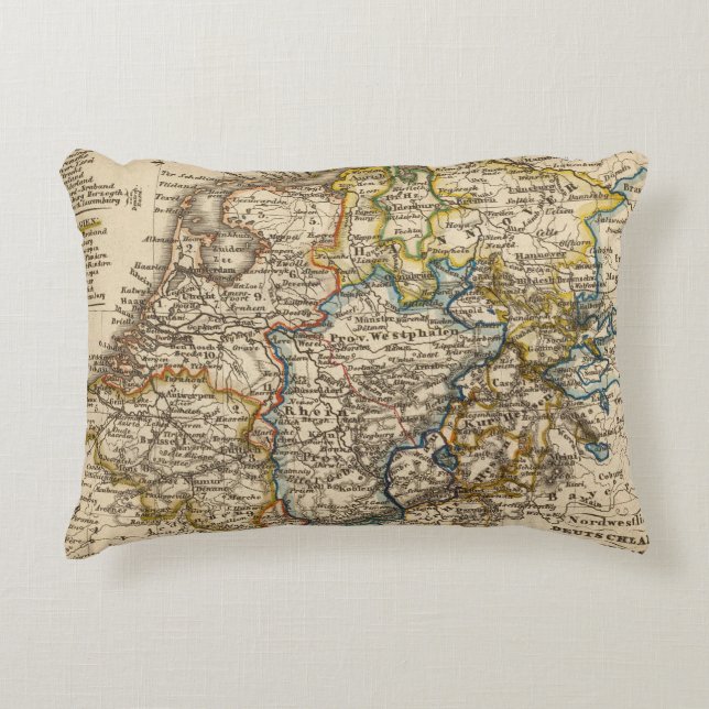 Germany, Netherlands, and Belgium Decorative Cushion (Front)