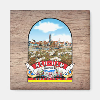 Germany Neu-Ulm Vintage souvenir Magnet