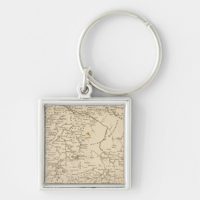 Germany north Map by Arrowsmith Key Ring (Front)