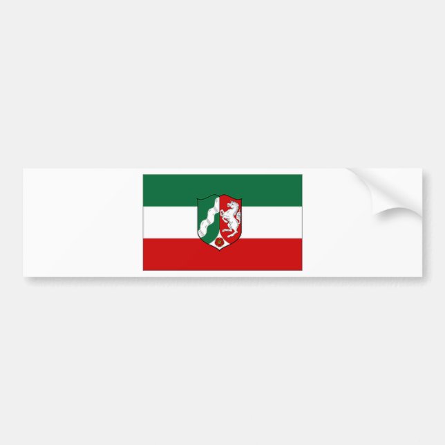 Germany North Rhine Flag Bumper Sticker (Front)