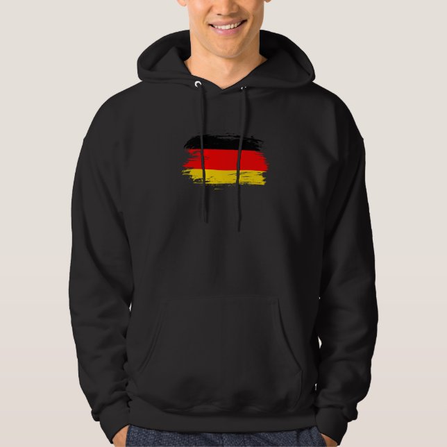 Germany Outfit  Germany Flag Symbol  I Love German Hoodie (Front)