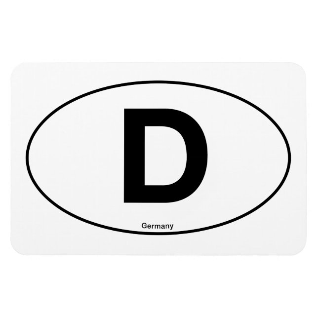 Germany Oval Magnet (Horizontal)