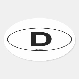 Germany Oval Oval Sticker