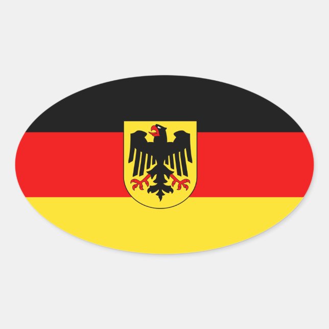 GERMANY OVAL STICKER (Front)
