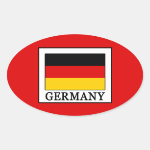 Germany Oval Sticker