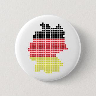 germany pixel flag 6 cm round badge