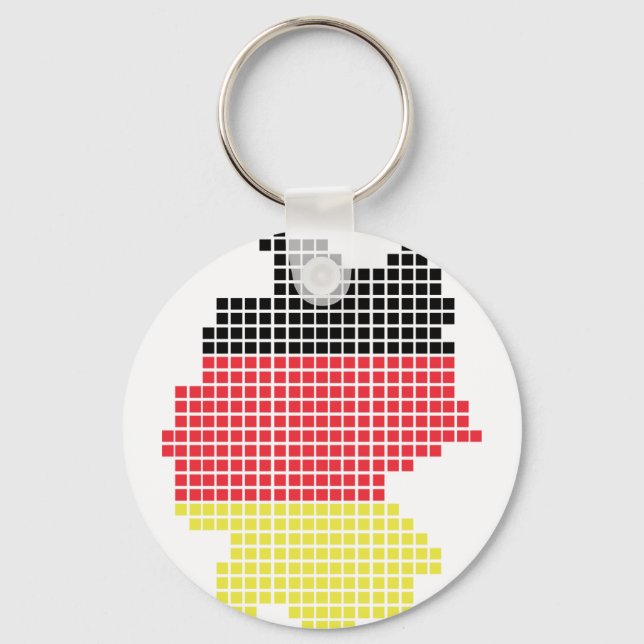germany pixel flag key ring (Front)