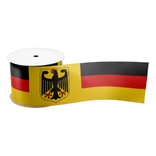 Germany Ribbon, Emblem, patriotic, German Flag Satin Ribbon
