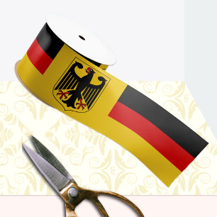 Germany Ribbon, Emblem, patriotic, German Flag Satin Ribbon