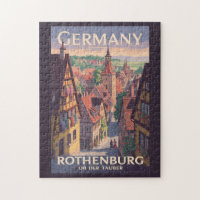 Germany Rothenburg ob der Tauber Illustration Art