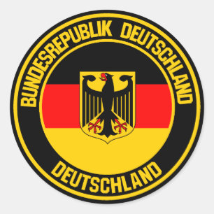 Germany Round Emblem Classic Round Sticker