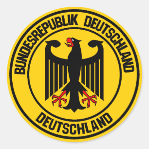 Germany Round Emblem Classic Round Sticker