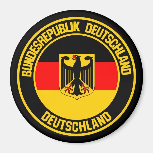 Germany Round Emblem Magnet (Front)