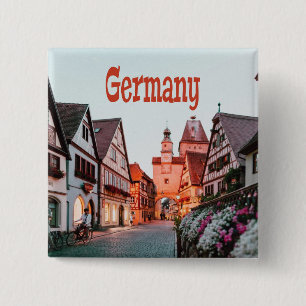Germany Row Houses 15 Cm Square Badge