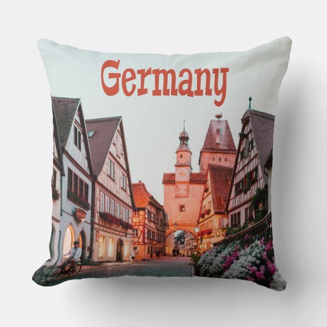 Germany Row Houses Cushion (Front)