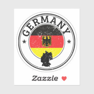 Germany Seal Sticker Round Flag For Laptop Book...