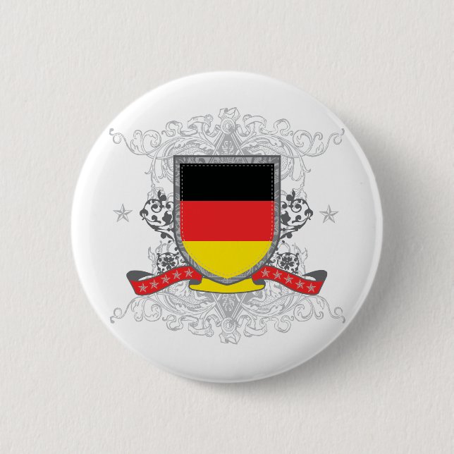 Germany Shield 6 Cm Round Badge (Front)