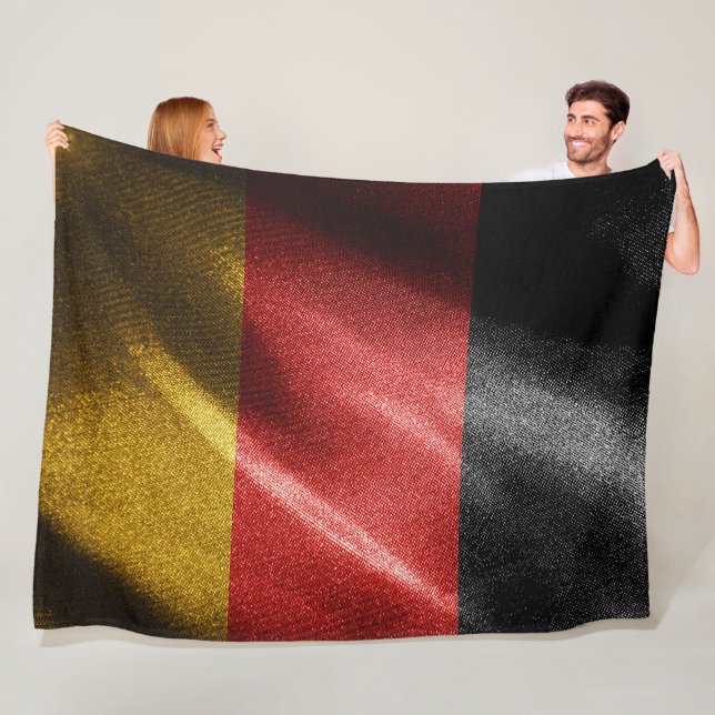 Germany silk flag fleece blanket (In Situ)