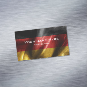 Germany silk flag 	Magnetic business card
