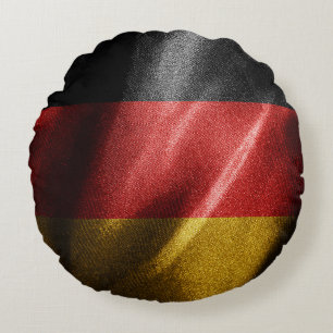 Germany silk flag round cushion