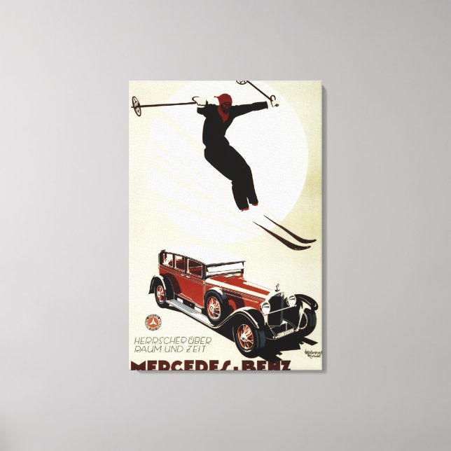 Germany - Skier Jumping Canvas Print (Front)