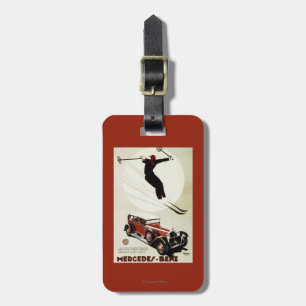 Germany - Skier Jumping Luggage Tag
