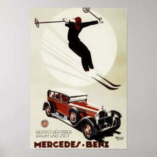 Germany - Skier Jumping Poster