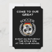 Germany Soccer 2016 Fan Gear Invitation (Back)
