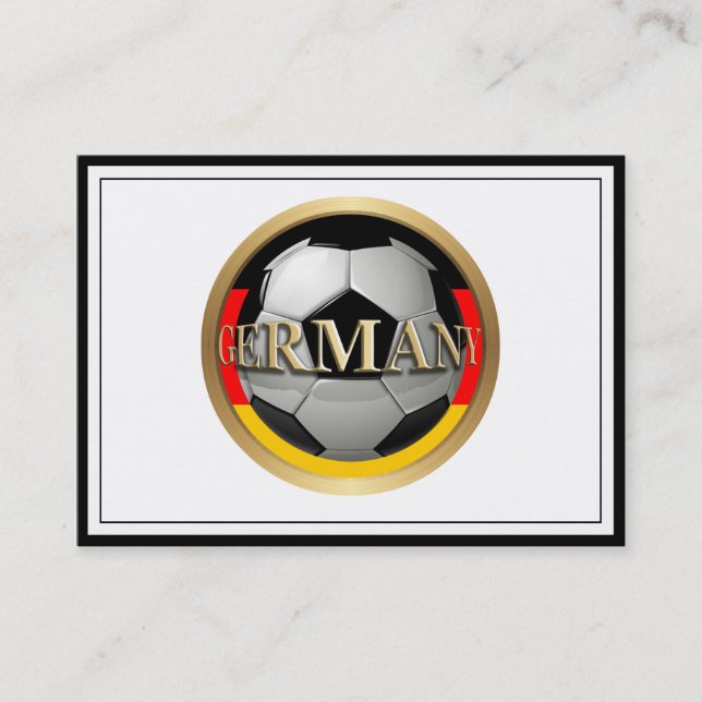 Germany Soccer Ball Business Card (Front)