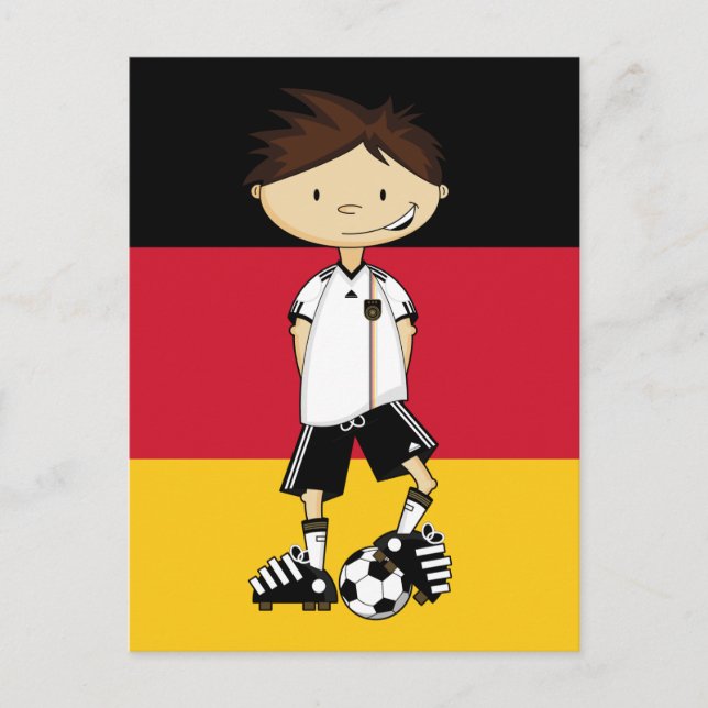 Germany Soccer Boy Postcard (Front)
