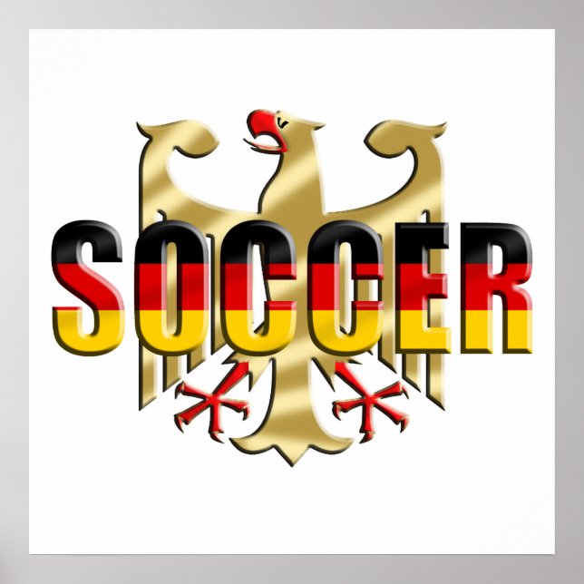 Germany soccer flag football fans gifts poster (Front)