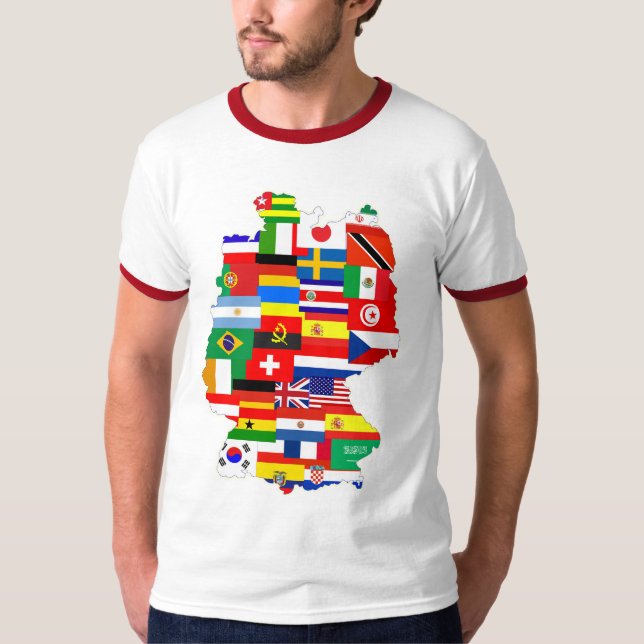 Germany Soccer Map 2006 T-Shirt (Front)