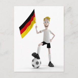 Germany soccer postcard