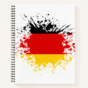 Germany Souvenir Landmark, Deutschland Flag Travel Notebook