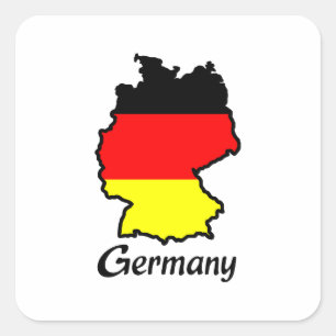 GERMANY SQUARE STICKER