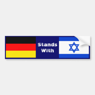 Germany Stands With Israel Bumper Sticker