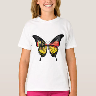 Germany Swallowtail Butterfly Flag Sticker T-Shirt