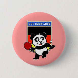 Germany Table Tennis Panda 6 Cm Round Badge