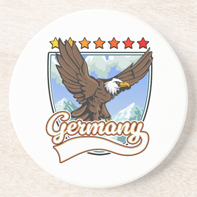 Germany Travel patch Coaster (Front)