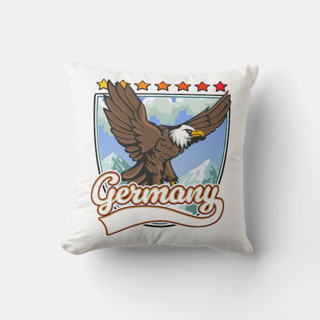 Germany Travel patch Cushion (Front)