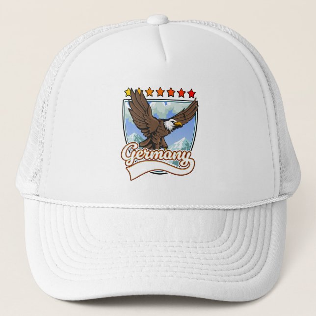 Germany Travel patch Trucker Hat (Front)
