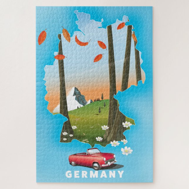 Germany Travel poster. Jigsaw Puzzle (Vertical)