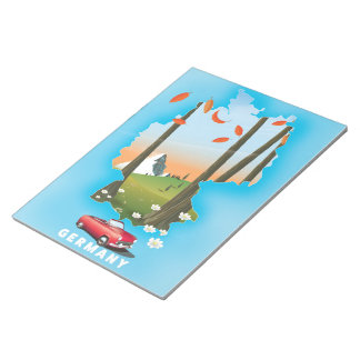 Germany Travel poster. Notepad