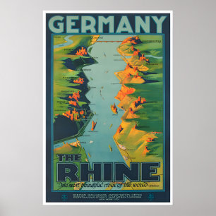Germany Travel Poster Sign Wall German Art The