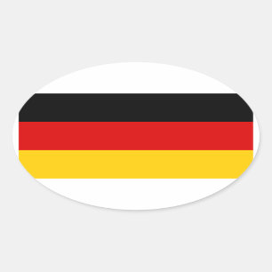 Germany Tricolor Oval Sticker