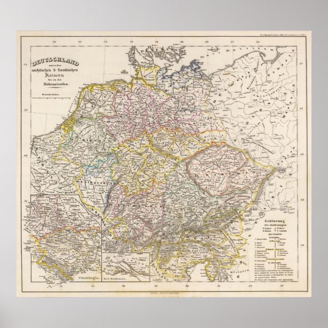 Germany under the Saxon Poster (Front)