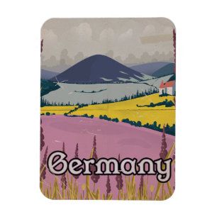Germany vintage Countryside travel poster Magnet