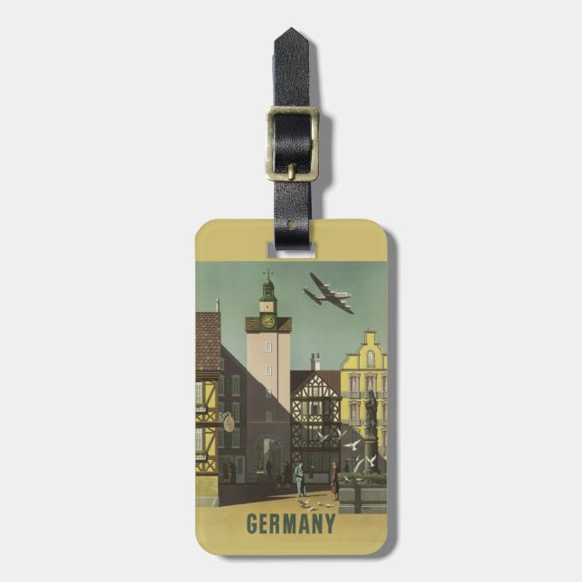 GERMANY Vintage Travel custom tag (Front Vertical)