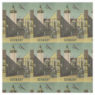 Germany Vintage Travel customizable fabric
