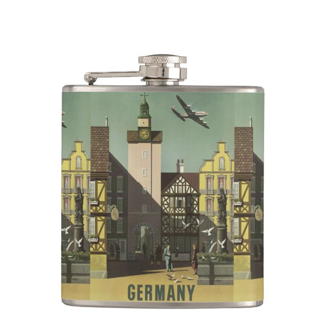 GERMANY Vintage Travel flask (Front)
